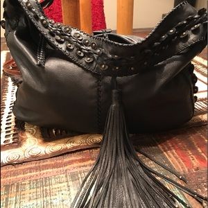 La Victoire Black Leather Bag